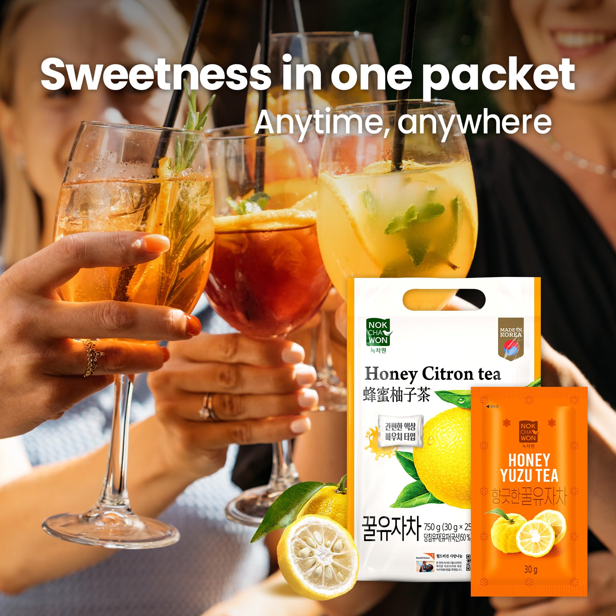 True Honey Tea Ginger Lemon Zest Nokchawon Honey Citron Tea - 25